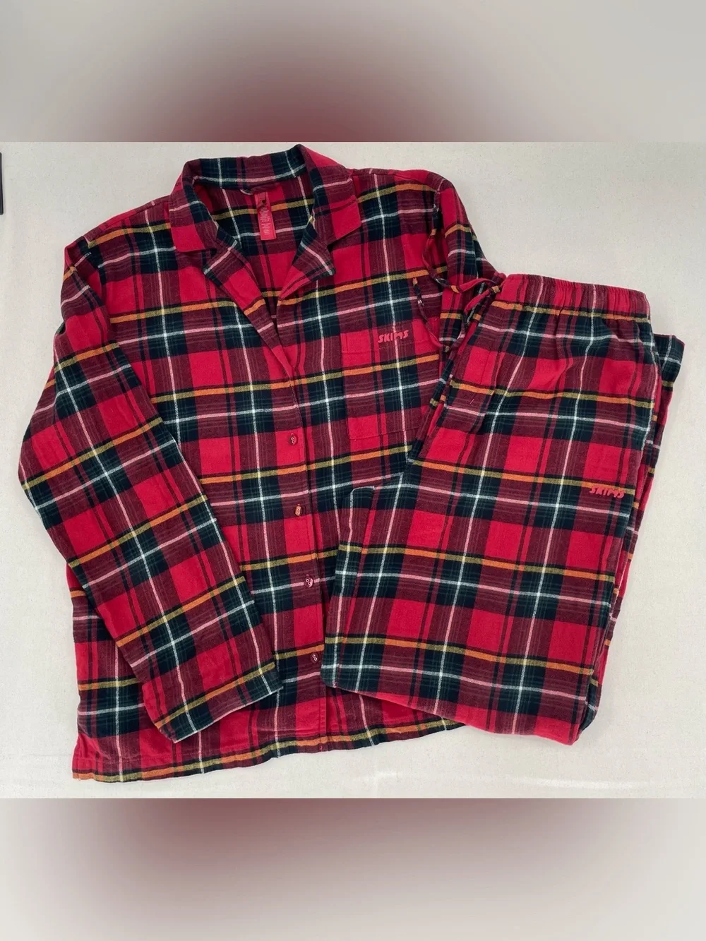 SKIMS Flannel Pijama Set